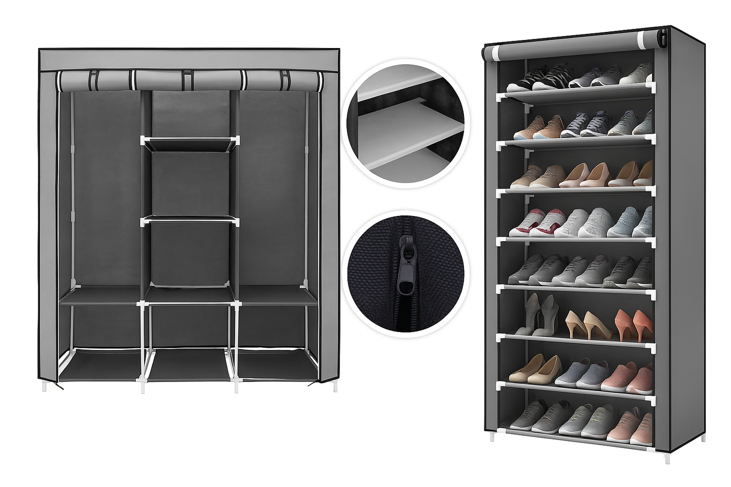 🔥 “Adiós al desorden: Combo 2x1 Armario + Zapatera 9 Niveles solo por $129.990 — ¡Stock limitado!”