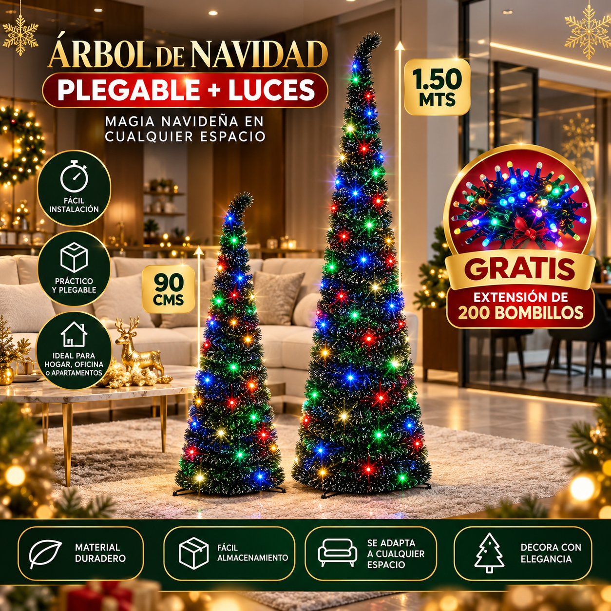 Árbol navideño plegable JP Sport