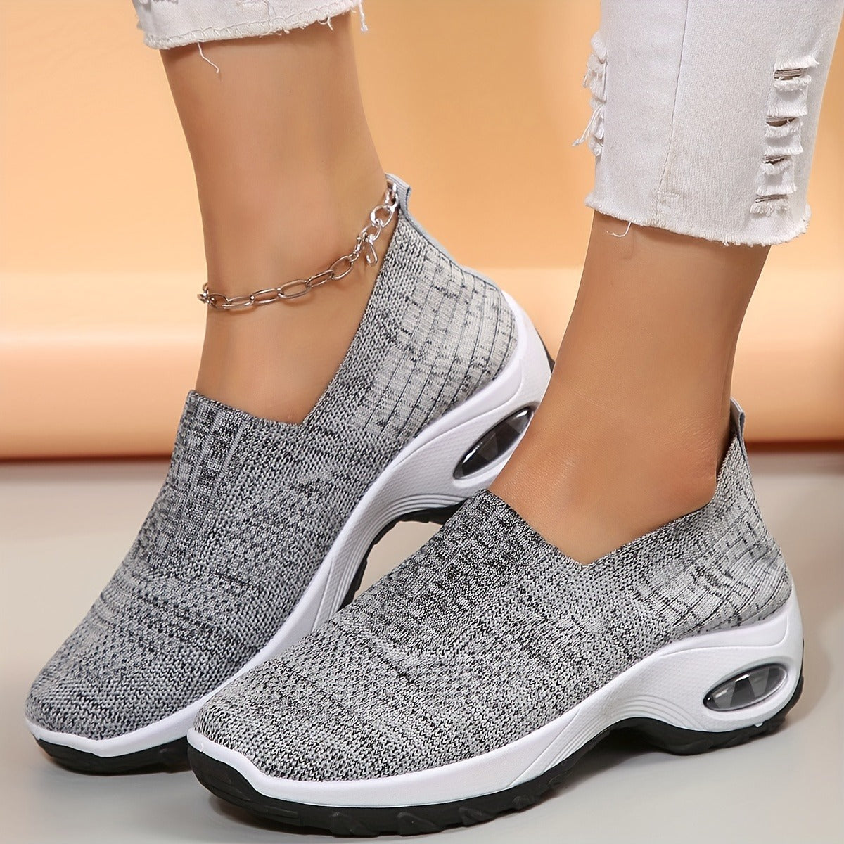 ✨ Tenis Sin Cordones Tipo Media Air New Fit - 👟 Comodidad ortopédica, sin cordones y todo el soporte que tus pies merecen. 🙌