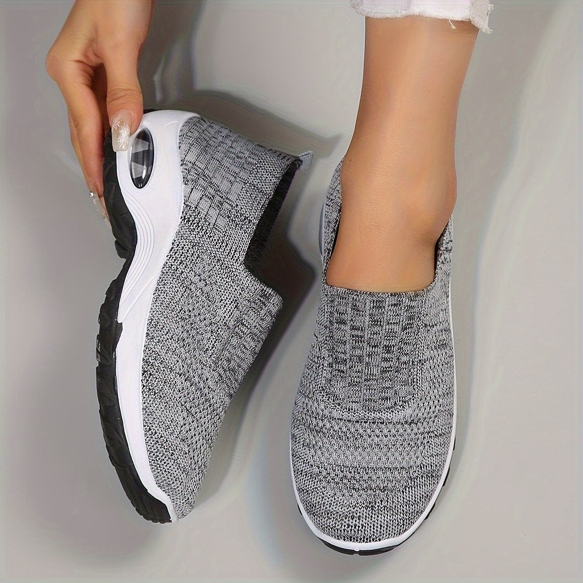 ✨ Tenis Sin Cordones Tipo Media Air New Fit - 👟 Comodidad ortopédica, sin cordones y todo el soporte que tus pies merecen. 🙌