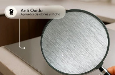 🧼 Tabla Antibacterial InoxPro™ 100% acero inoxidable – Resistente, higiénica y fácil de limpiar.