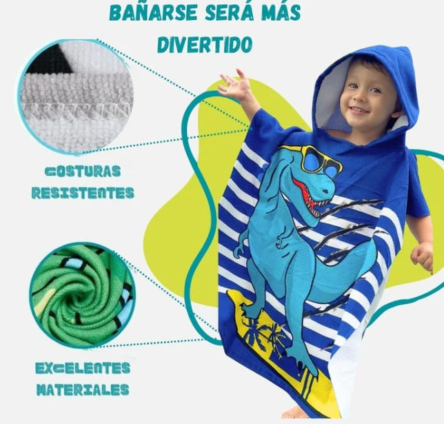 🦄 Toalla Divertida Con Capucha Para Niños 👶🧸
