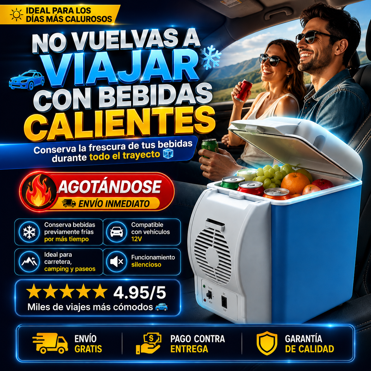 🧊🚗 Mini Nevera Portátil 7.5L: Conserva la frescura de tus bebidas en cada viaje ❄️2