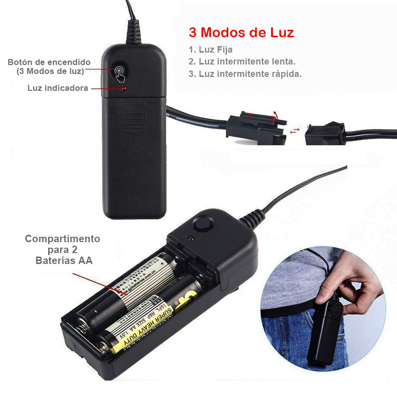 💥WOW 🛍️ 2x1 en Máscaras LED de La Purga 💀 ¡Solo por $99.990! 💥