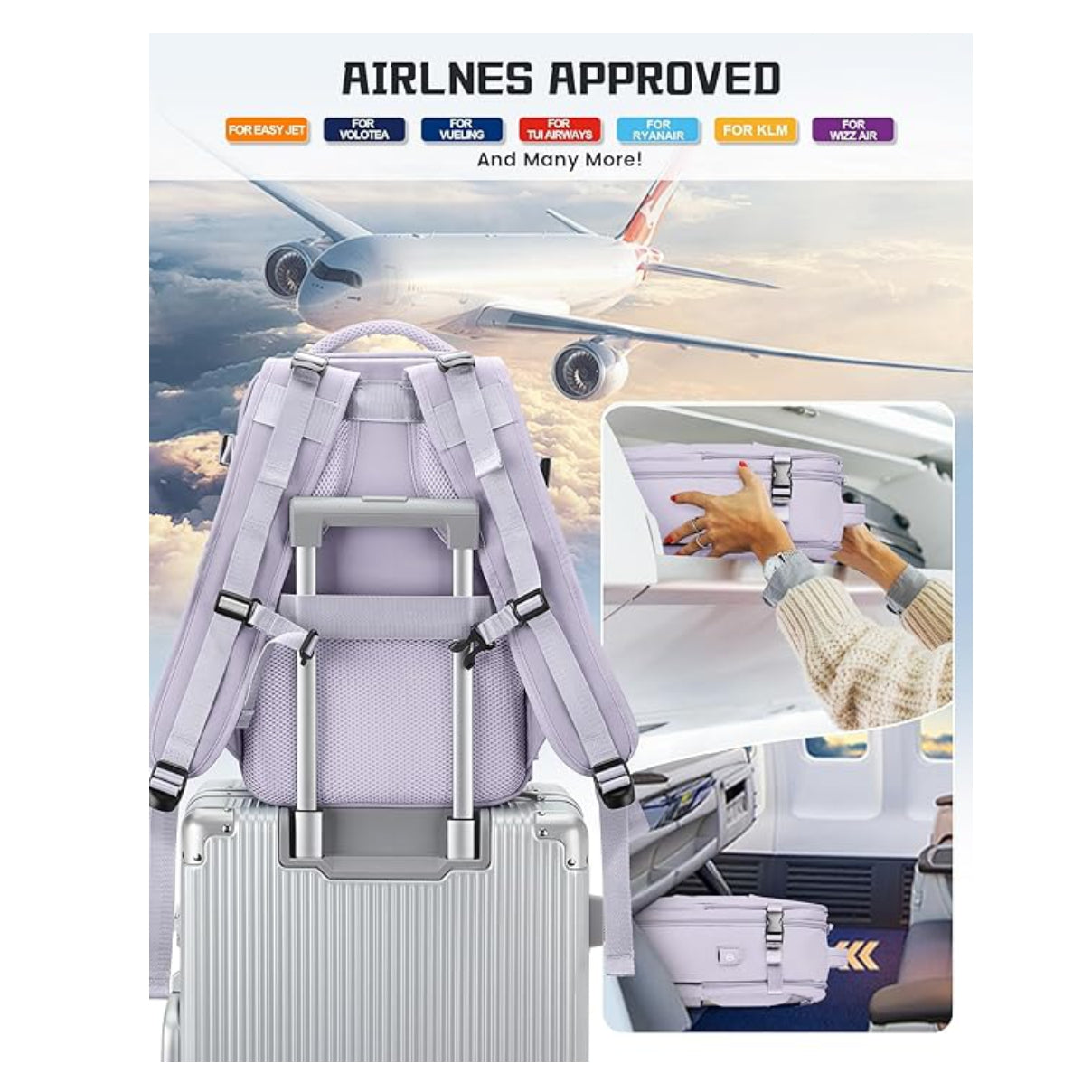 ✈️ 🎒 MOCHILA DE VIAJE APROBADA COMO EQUIPAJE DE CABINA