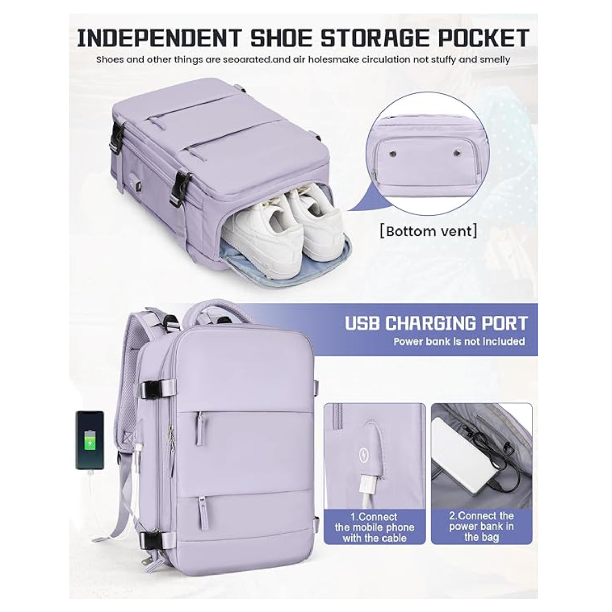 ✈️ 🎒 MOCHILA DE VIAJE APROBADA COMO EQUIPAJE DE CABINA