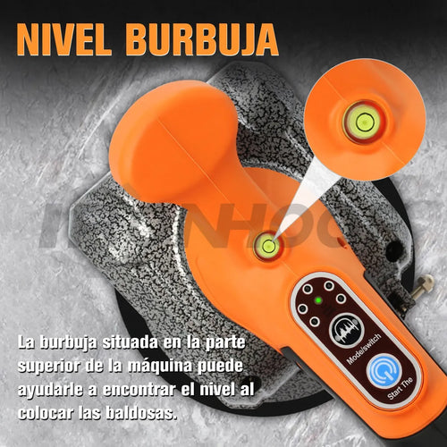 ⚡ Vibrador Nivelador de Baldosas Profesional — 5 Velocidades | 12.000 RPM | 2 Baterías 21V - nivel de burbuja integrado