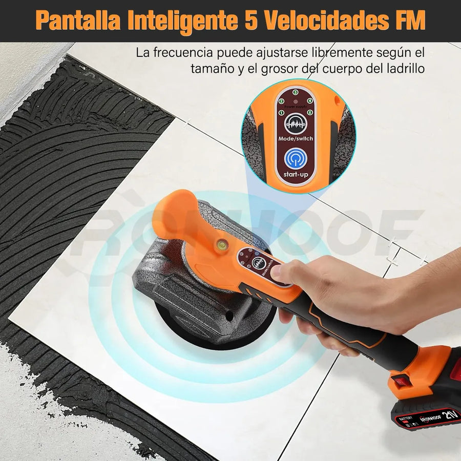 ⚡ Vibrador Nivelador de Baldosas Profesional — 5 Velocidades | 12.000 RPM | 2 Baterías 21V - foto 5