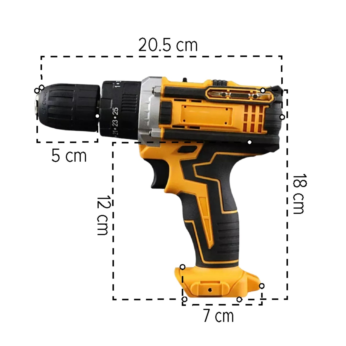 WOW 🔥 SOLO POR $169.990💥🔧 Taladro 48V con Mandril Metálico + 🔋 2 baterías +⚡ Cargador +  🧰 19 brocas y puntas + Maletín Rígido + 90 Días de Garantía