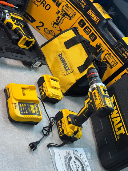🔥 WOW — TALADRO 68V de 1/2" CON TODO INCLUIDO POR SOLO $209.990 COP (Potencia sin límites + 🎁2 baterías + 🎁maletín Lona + 🎁24 accesorios + )🎁 Cargador Rapido)