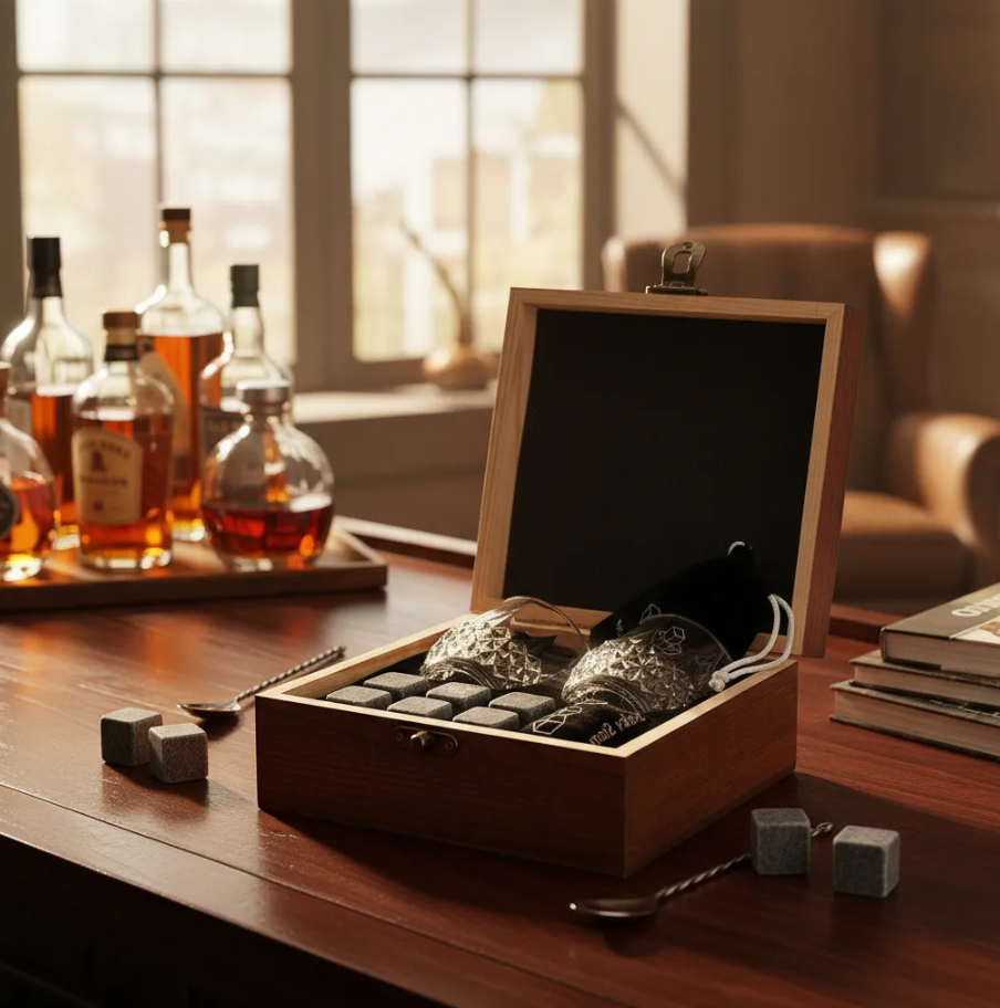 WhiskyGold™ — El Regalo que Todo Papá Merece: Su Whisky Perfecto Sin Hielo que lo Dañe