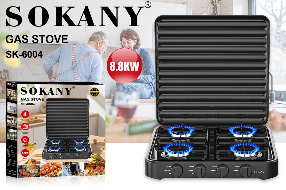 ESTUFA SOKANY 4 PUESTOS CON TAPALa estuf