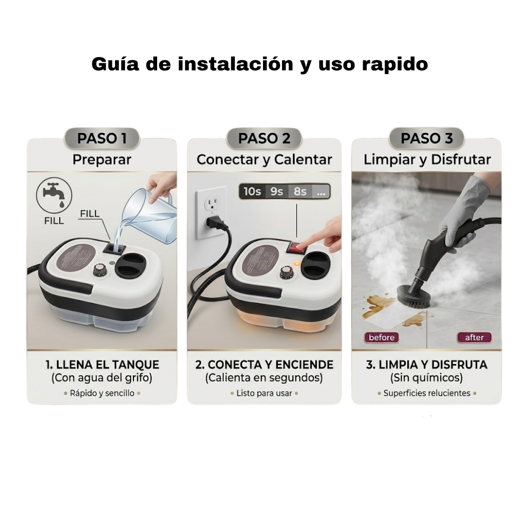 🔥 Vapor Clean™ — 1 Solo Equipo, 100 Usos Diferentes | ¡Solo $149.990!