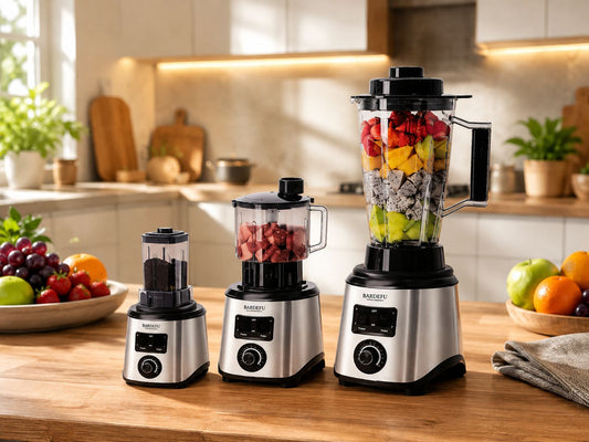 🏆 La Licuadora que Reemplaza 8 Aparatos en tu Cocina 🍹Licúa, procesa, pica, exprime, amasa, tritura, bate y mezcla. Todo con una sola máquina de 9500W 💪 y jarra de 4 litros 🫙.