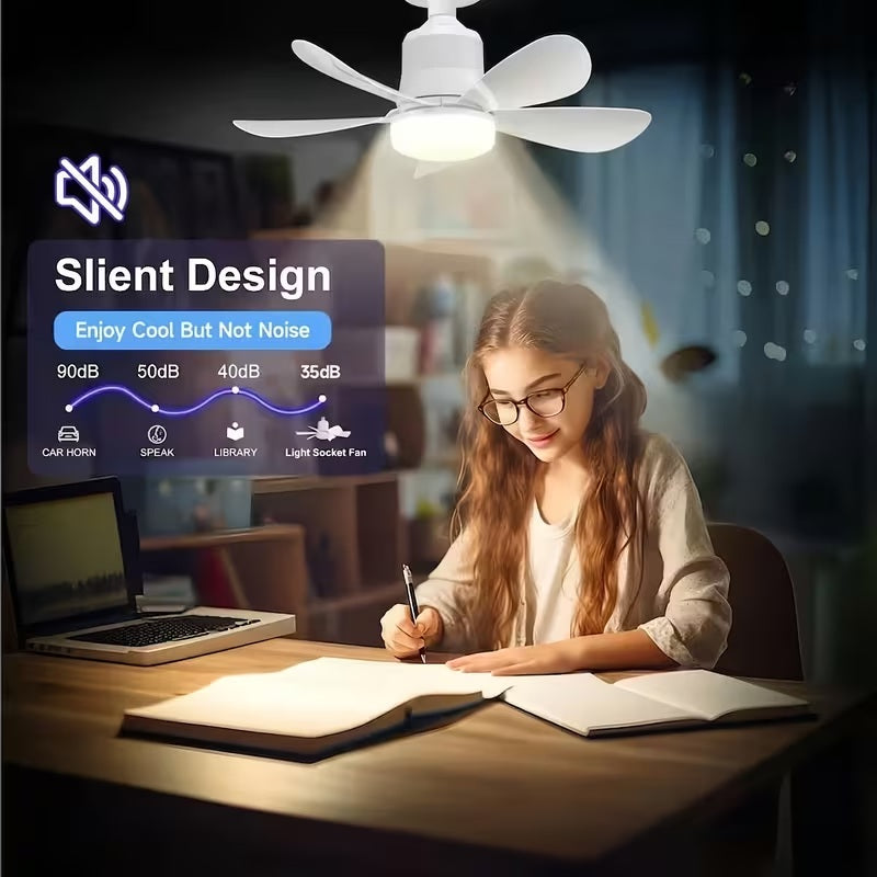 🌬️💡 Bombillo Ventilador 2 en 1 Con Control Remoto — FreshLight™ WOW solo $119.990💥