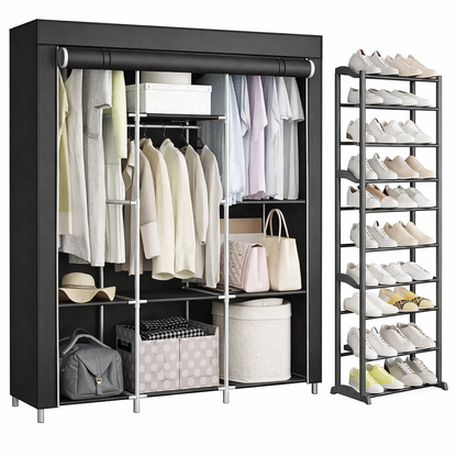 PROMOCION SOLO POR  HOY $139.990🔥 “Adiós al desorden: Combo 2x1 Armario 3 Cuerpos  + Zapatera 9 Niveles — ¡Stock limitado!” A3XZ6