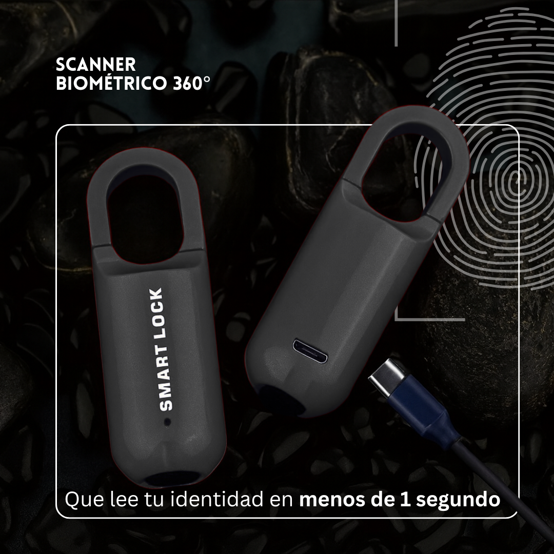 Smart Lock 🔐 | Candado Inteligente con Huella + USB 💥WoW solo $89.990🤩