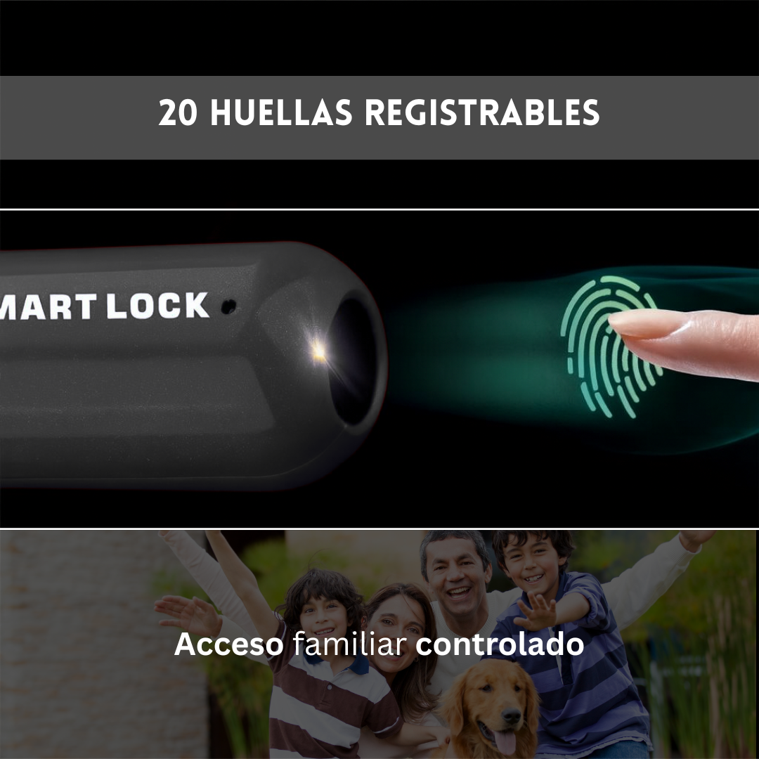 Smart Lock 🔐 | Candado Inteligente con Huella + USB 💥WoW solo $89.990🤩