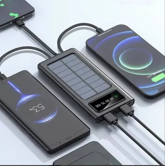⚡ Power Bank Solar 25.000 mAh | 4 Cables Integrados - foto 9