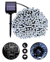 ☀️✨2 Extensiones C/U x 10 Metros con bombillos LEDs |💡 8 Modos de Iluminación | 🌙 Encendido Automático | 🔋 Batería Recargable 1200mAh | 🌧️ IP65 Resistentes al Clima | 🎄 Ideales para Jardín, Terraza y Navidad