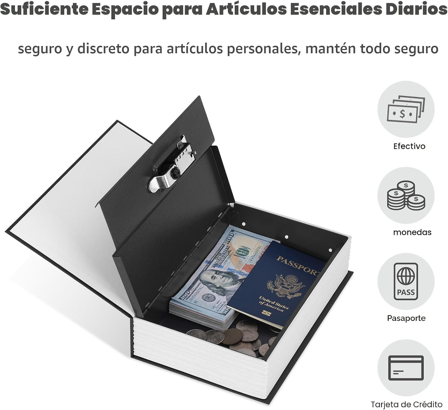 🔐 Caja Fuerte Libro Secreta — Guarda  Tus Objetos Valiosos Sin Que Nadie Lo Sepa
