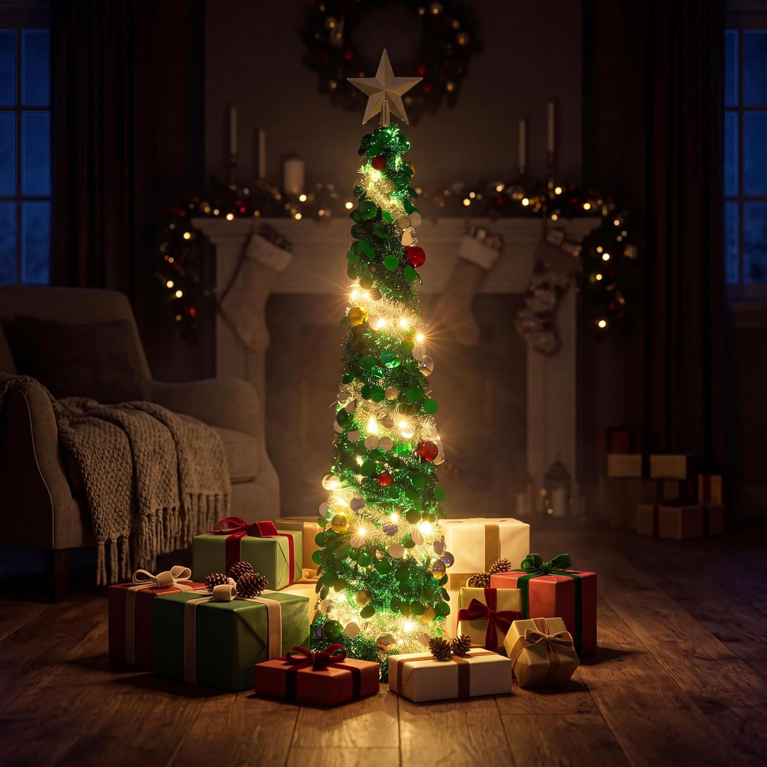 🎁🌈 ¡Tu Árbol Navideño + 200 Bombillos GRATIS!