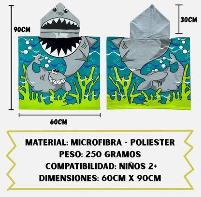 🦄 Toalla Divertida Con Capucha Para Niños 👶🧸