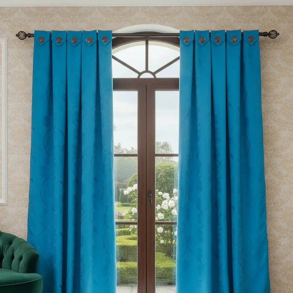 💥WOW 2 X SOLO $89.990 🌙💎 Cortinas Black Out Jacquard 180g – Lujo, Privacidad y Confort