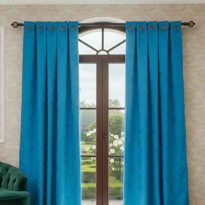 💥WOW 2 X SOLO $89.990 🌙💎 Cortinas Black Out Jacquard 180g – Lujo, Privacidad y Confort