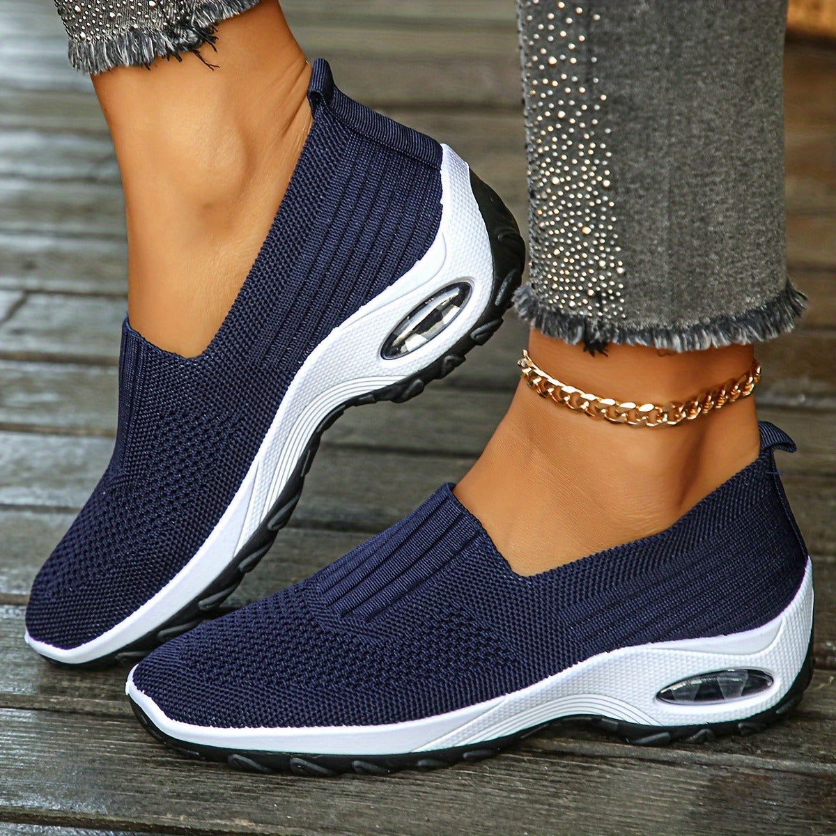 ✨ Tenis Sin Cordones Tipo Media Air New Fit - 👟 Comodidad ortopédica, sin cordones y todo el soporte que tus pies merecen. 🙌