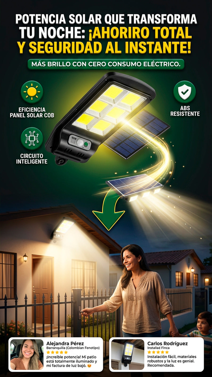 🔥☀️ COMBO x4 LÁMPARAS SOLARES — ¡A UN PRECIO DE LOCURA! 😱💡