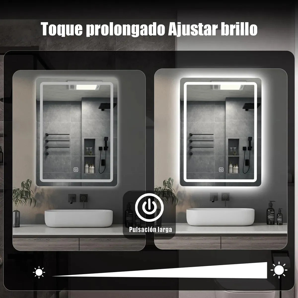 ✨ LumiGlass™ — Espejo LED Inteligente con 3 Temperaturas de Color | 🤩Solo 💥$149.990