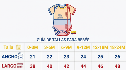 🇨🇴⚽ BabyGol™ Body Mundialista Bebé Selección Colombia — 4 Colores | Tallas 0-24 Meses | ¡Llega Antes del Mundial! 🚚