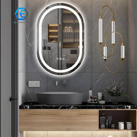 Espejo Ovalado Luz Led 3 Tonos Dimerizab