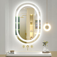 Espejo Ovalado Luz Led 3 Tonos Dimerizab