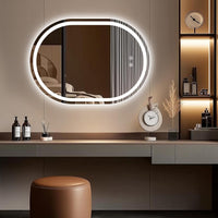 Espejo Ovalado Luz Led 3 Tonos Dimerizab