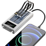 ⚡ Power Bank Solar 25.000 mAh | 4 Cables Integrados - miniatura 11