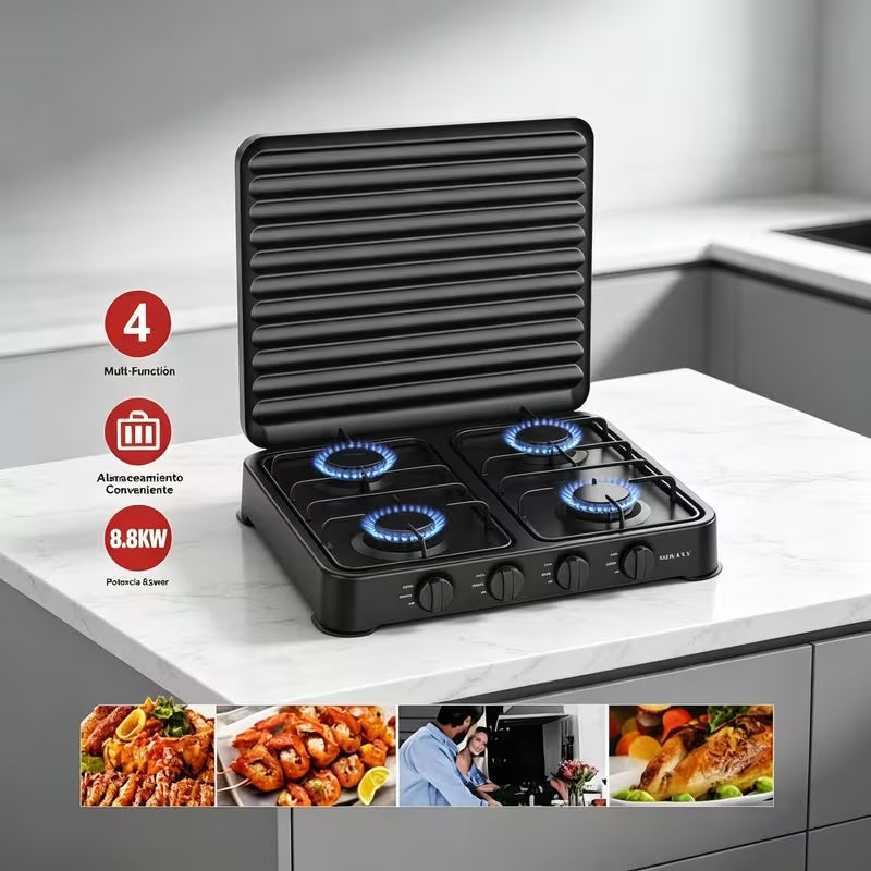 🔥PowerFlame 4x — La Estufa🍳 Portátil que Nunca Te Deja Sin Cocinar SOLO 💥$189.990