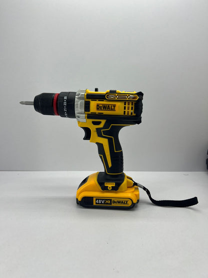 WOW 🔥 SOLO POR $209.990💥🔧 Taladro 48V con Mandril Metálico DE 1/2 + 🔋 2 baterías +⚡ Cargador Rápido +  🎁 Caja de Herramientas de regalo de 35 Pzs + Maletín Rígido