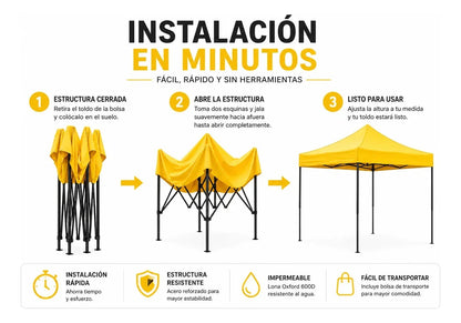 ⛺ CARPAPRO™ — CARPA TOLDO IMPERMEABLE 2X2 💥WOW SOLO $289.990💯