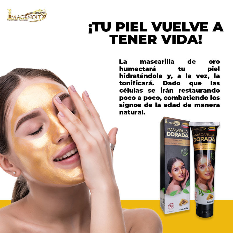 MASCARILLA DE ORO CON COLAGENO