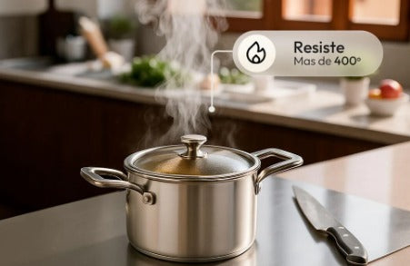 🧼 Tabla Antibacterial InoxPro™ 100% acero inoxidable – Resistente, higiénica y fácil de limpiar.