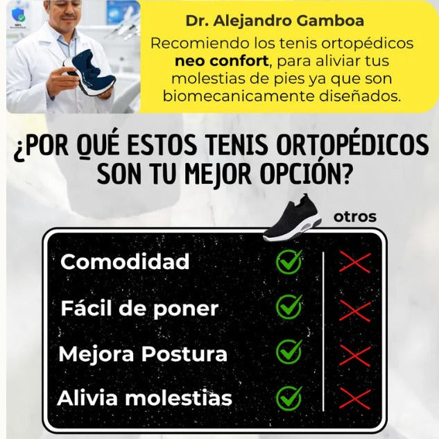 Ortopédico y Súper Cómodo Aero Slip® - alivio de tus pies - 💥 Soporte ortopédico - 🛡️ Suela antideslizante