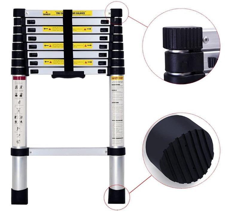 Escalera Telescópica 2M: Ideal para tu Hogar 🏡, Oficina y Proyectos DIY 🛠️