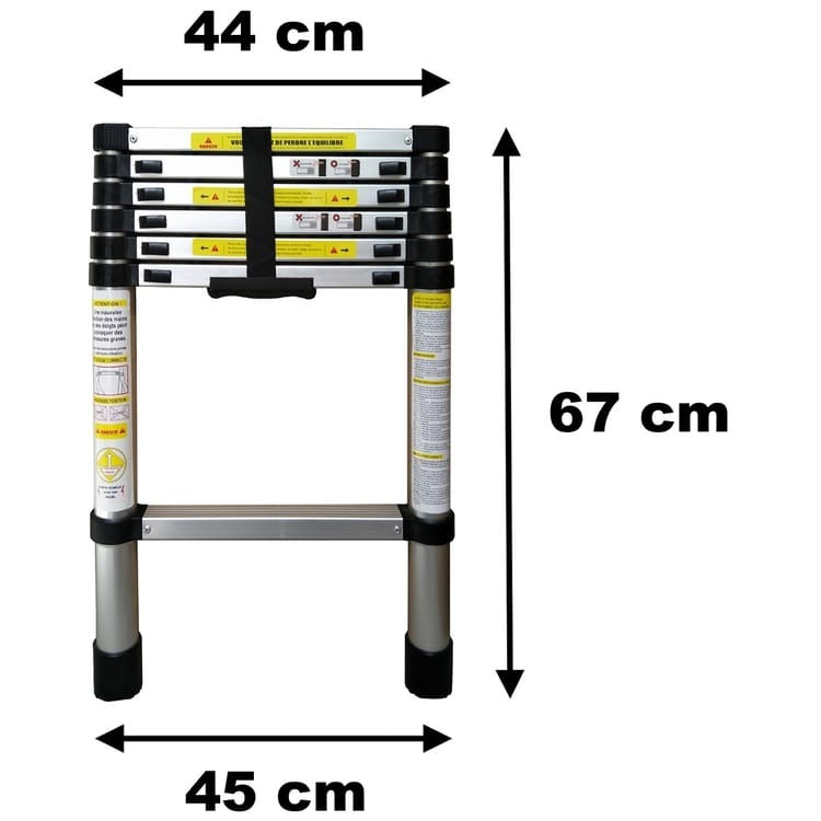 Escalera Telescópica 2M: Ideal para tu Hogar 🏡, Oficina y Proyectos DIY 🛠️