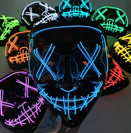 💥WOW 🛍️ 2x1 en Máscaras LED de La Purga 💀 ¡Solo por $99.990! 💥