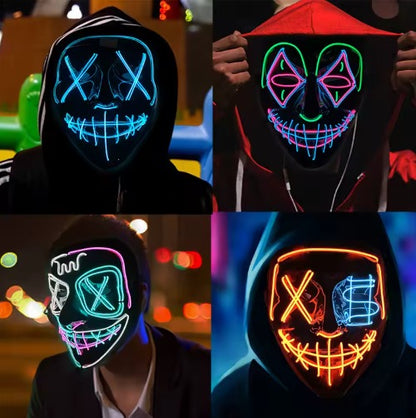 💥WOW 🛍️ 2x1 en Máscaras LED de La Purga 💀 ¡Solo por $99.990! 💥