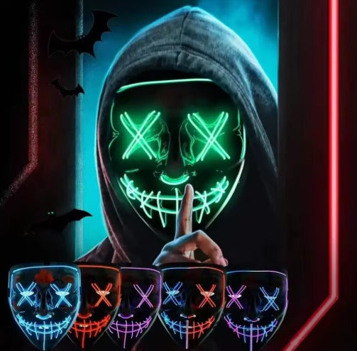 💥WOW 🛍️ 2x1 en Máscaras LED de La Purga 💀 ¡Solo por $99.990! 💥