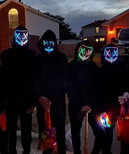 💥WOW 🛍️ 2x1 en Máscaras LED de La Purga 💀 ¡Solo por $99.990! 💥