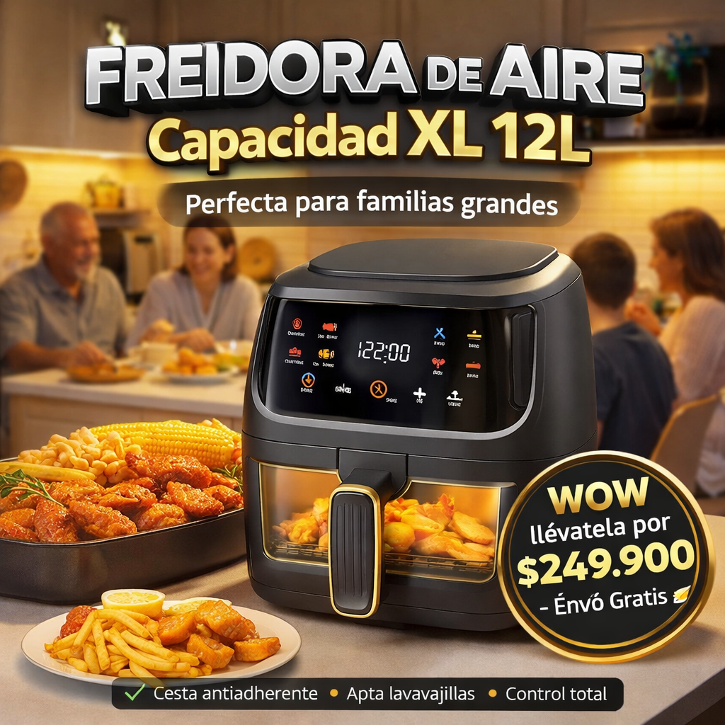 🤩 WOW! ¡Solo $249.990! FREIDORA 12 LITROS